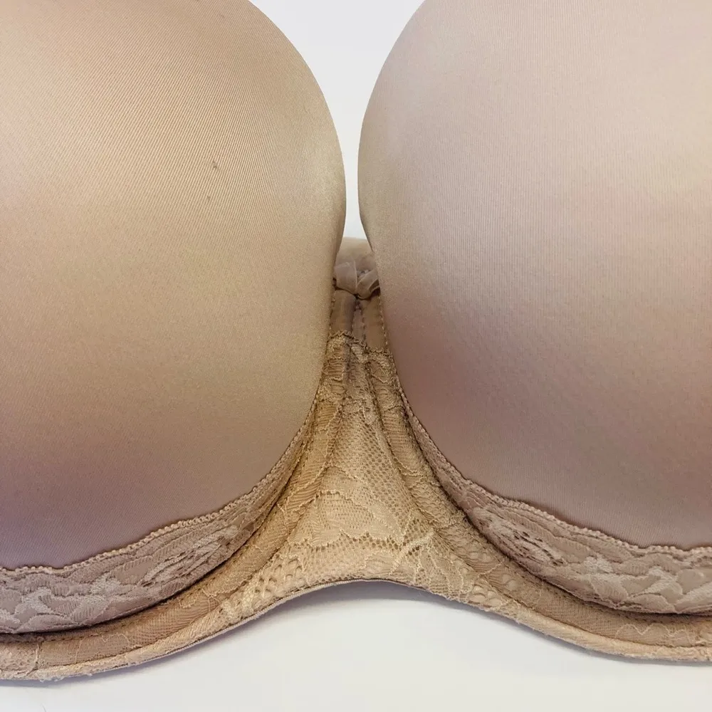 Torrid Bombshell Everyday Strapless Convertible Push Up Bra Plus Size 40DDD Nude - Image 5