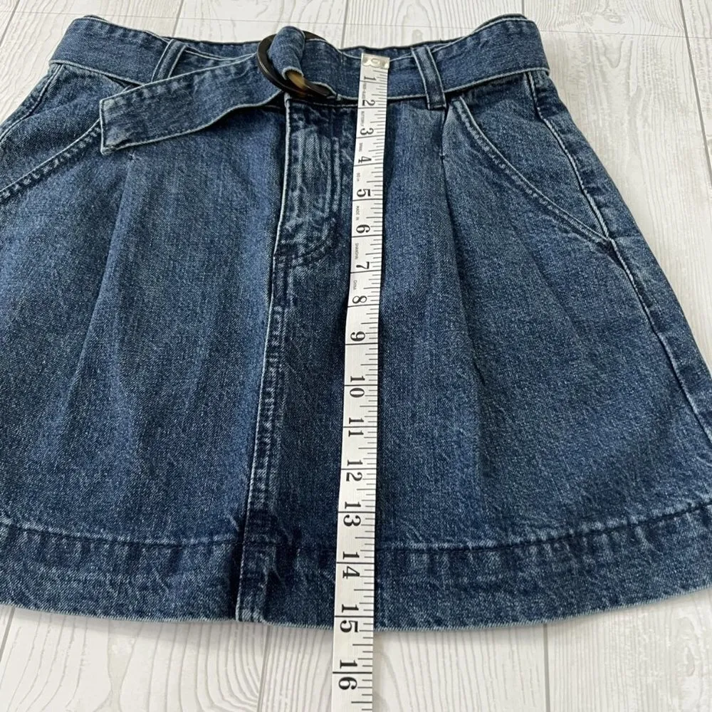 Free People Jade Belted Denim Skirt - Image 7