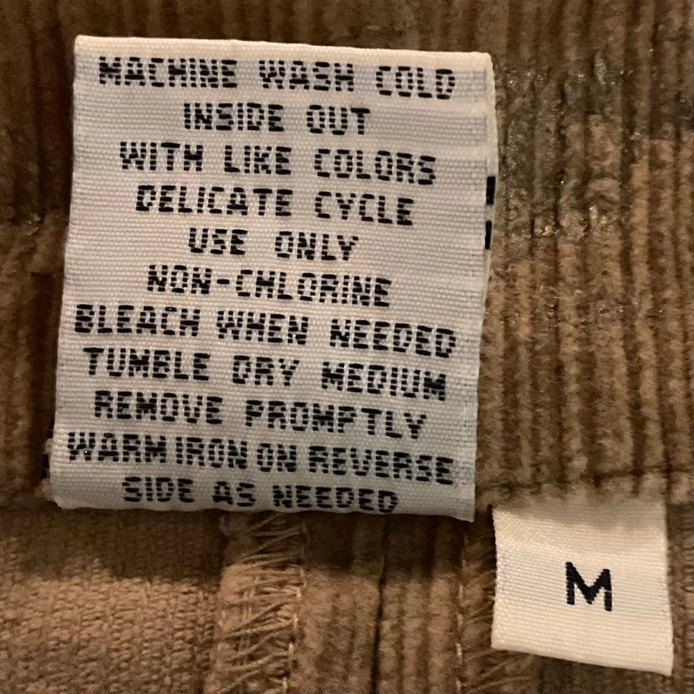 LAL Women's Corduroy Button Front Dress with‎ Bell Sleeve Camel Brown Size M Size M - Image 11