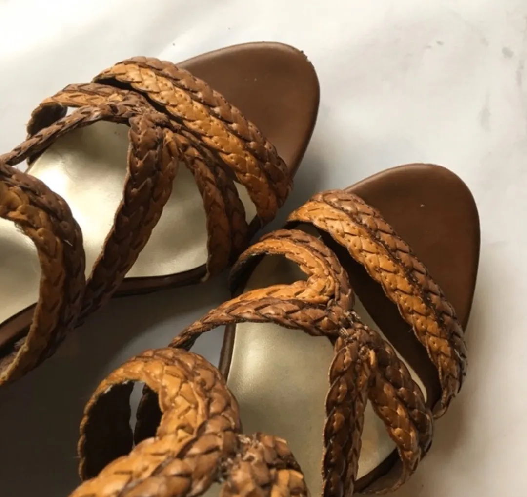 Brown Wedges Sandals - Image 4