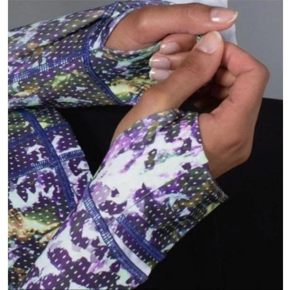 Lululemon Define Jacket Floral Sport White Multi size 4 - Image 4