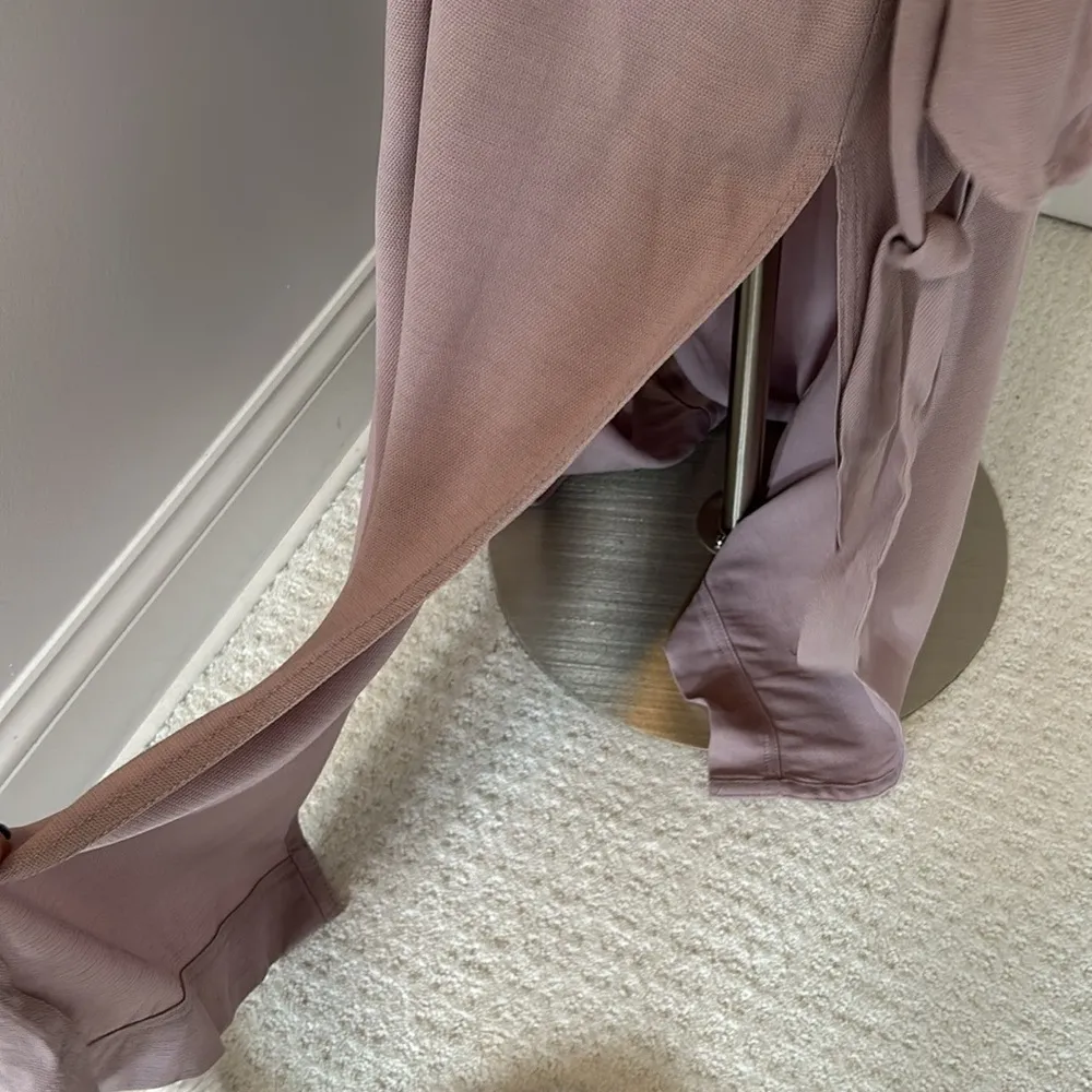 Aritzia Babaton Giselle Trench Wrap Dress Mauve - Image 8