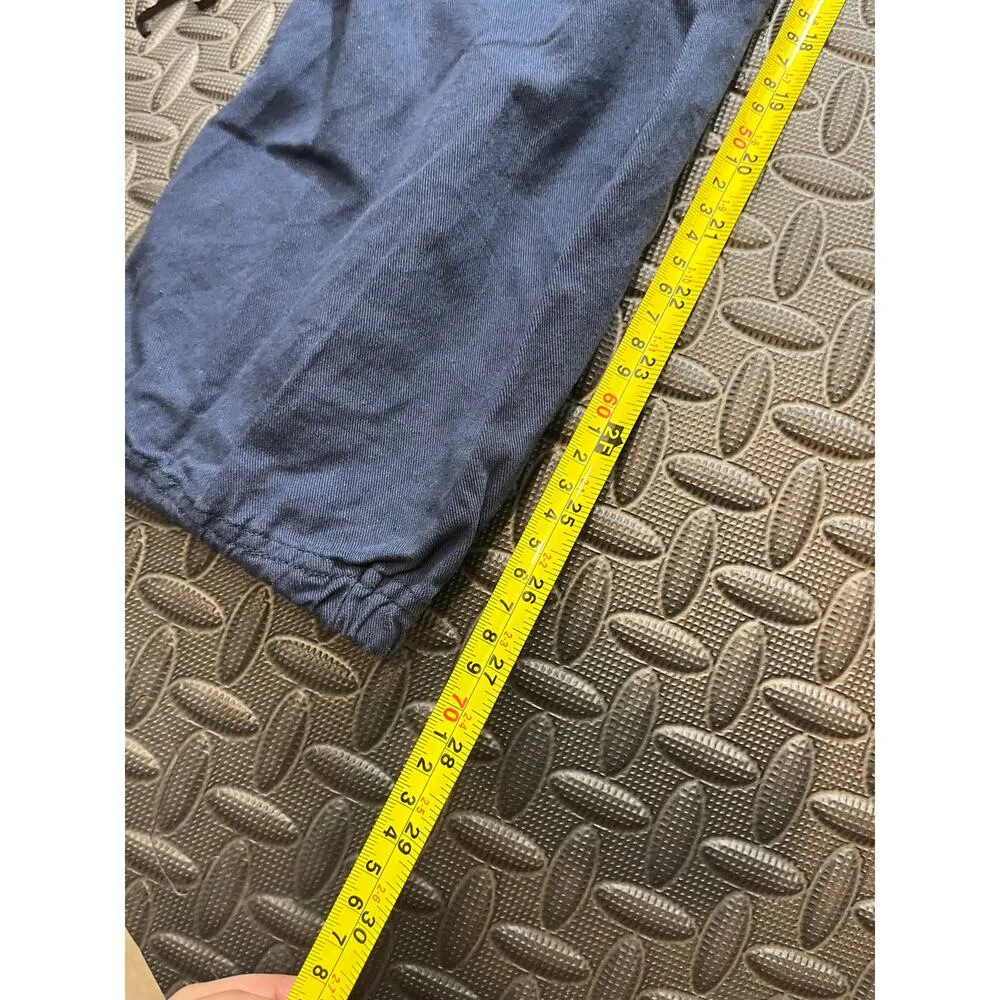 Roller Rabbit  Women's Dolkar Utility Pant Navy Drawstring Embroidered Size Large - Image 10