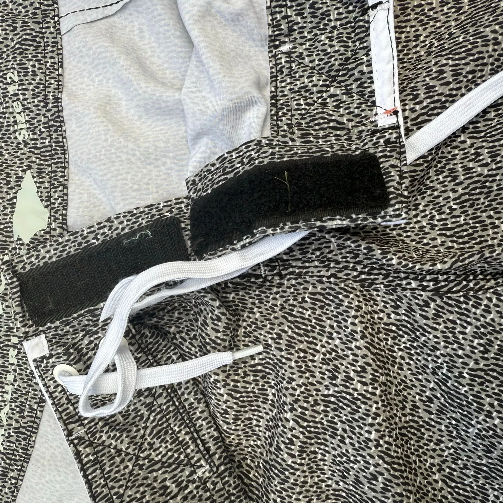 Maui Rippers Board Shorts Swim Surf Trunks Black & White Speckle womens Size 12 - Image 6