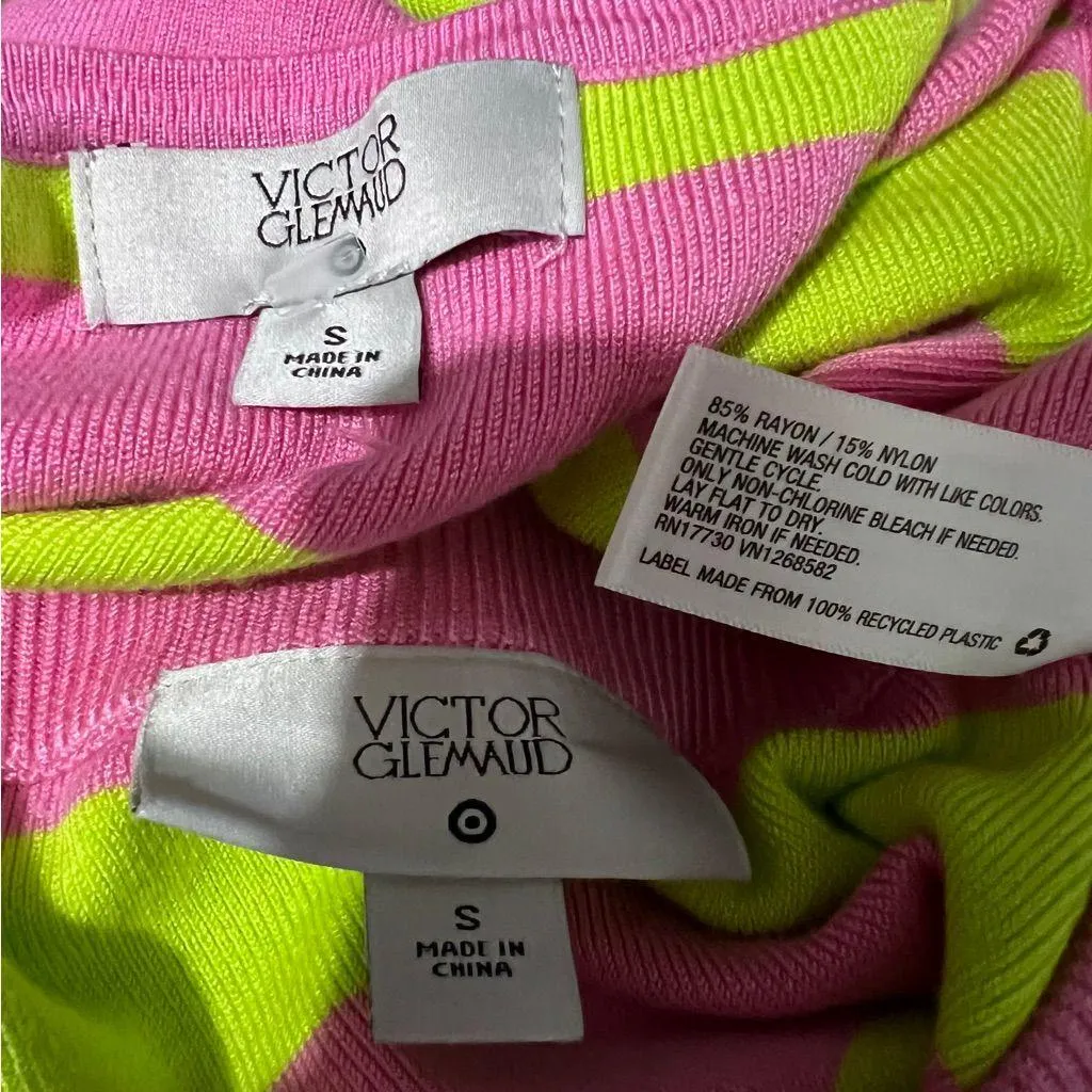Victor Glemaud x Target Striped Midi Sweater Skirt and Tank top set S :Box OW2: Green - Image 11