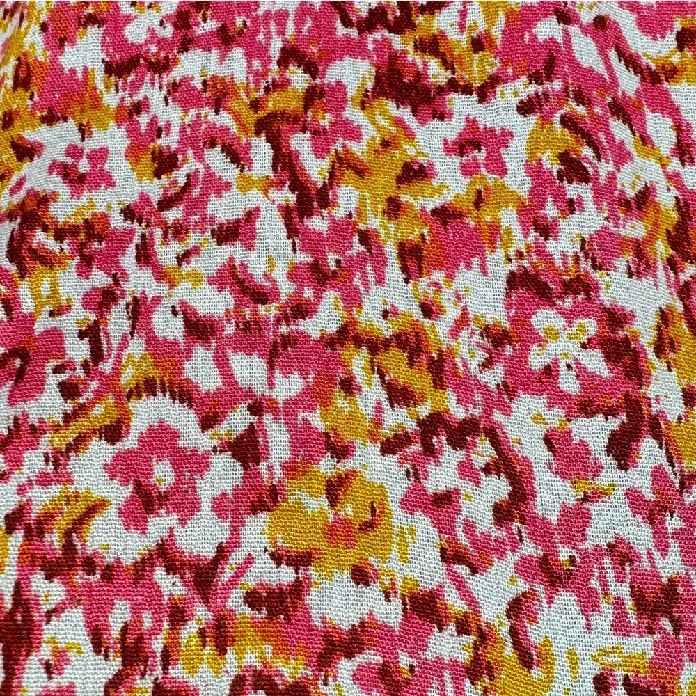 Adrienne Vittadini Dainty Floral Blousy Sleeveless Peplum Top with Lace Boho - Image 10