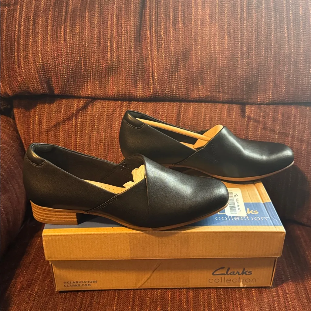 Clarks Women's Juliet Palm Loafer Black Leather 6.5 M NWT NIB - Image 5