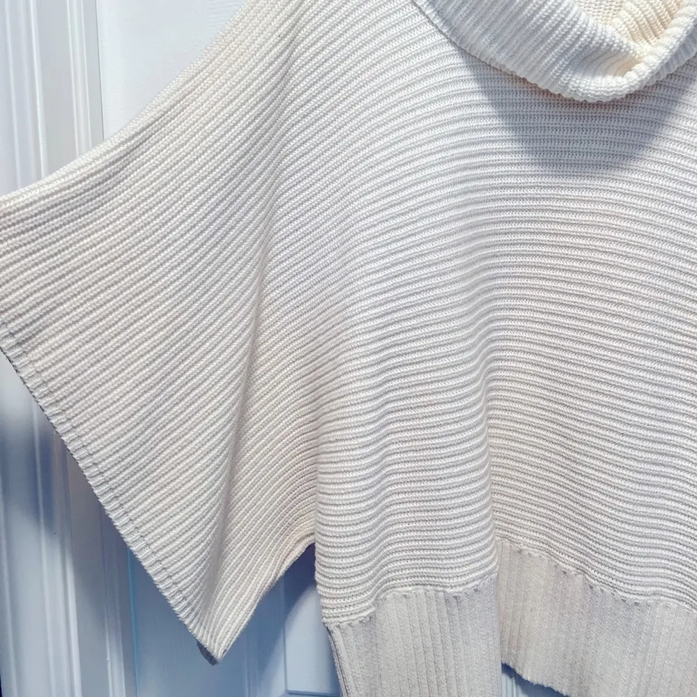 Cowl neck sweater with bat wing sleeves. Size small - Image 3