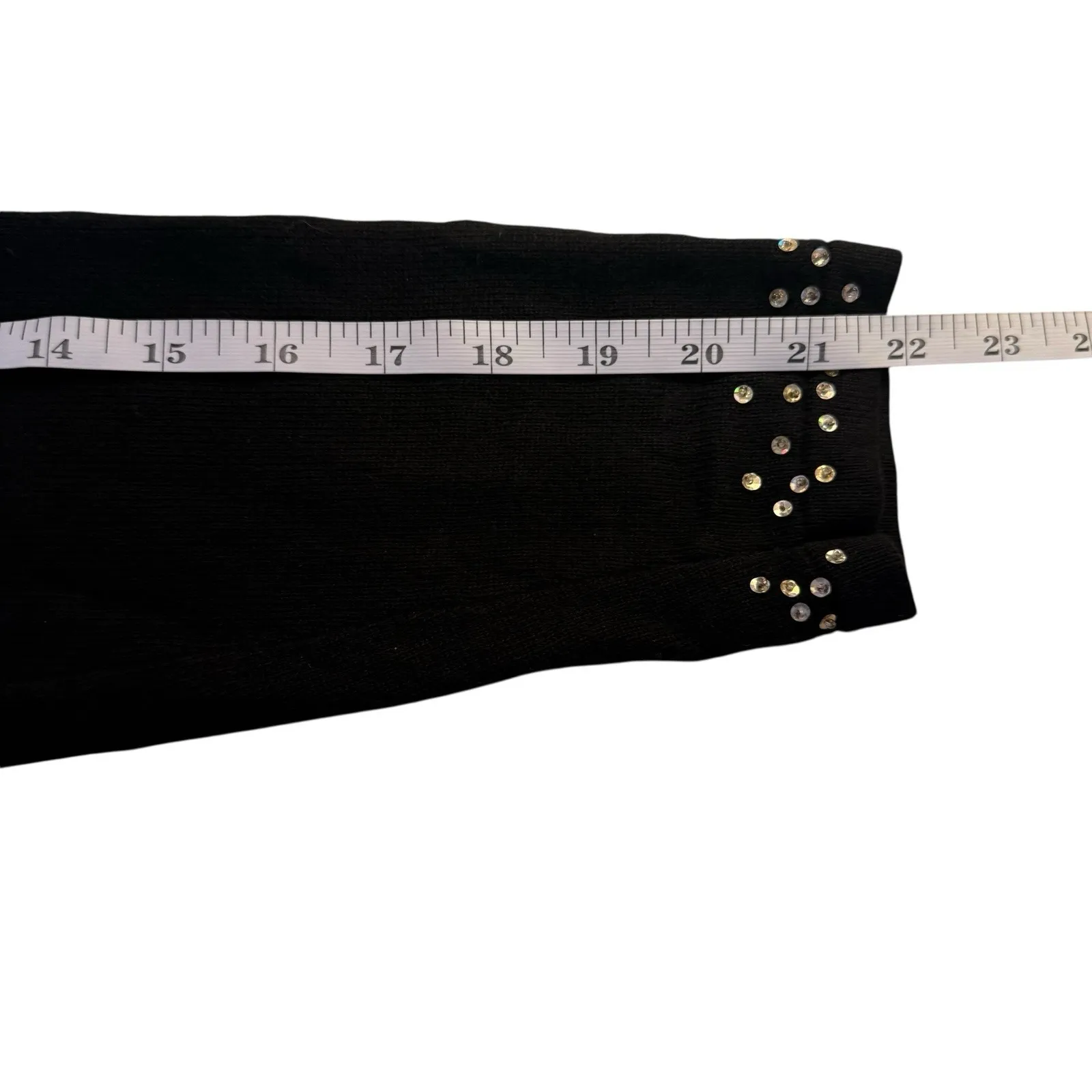 Berek Black Embroidered Beaded Music Cardigan 50s Sock Hop Rock 'n Roll Medium - Image 11