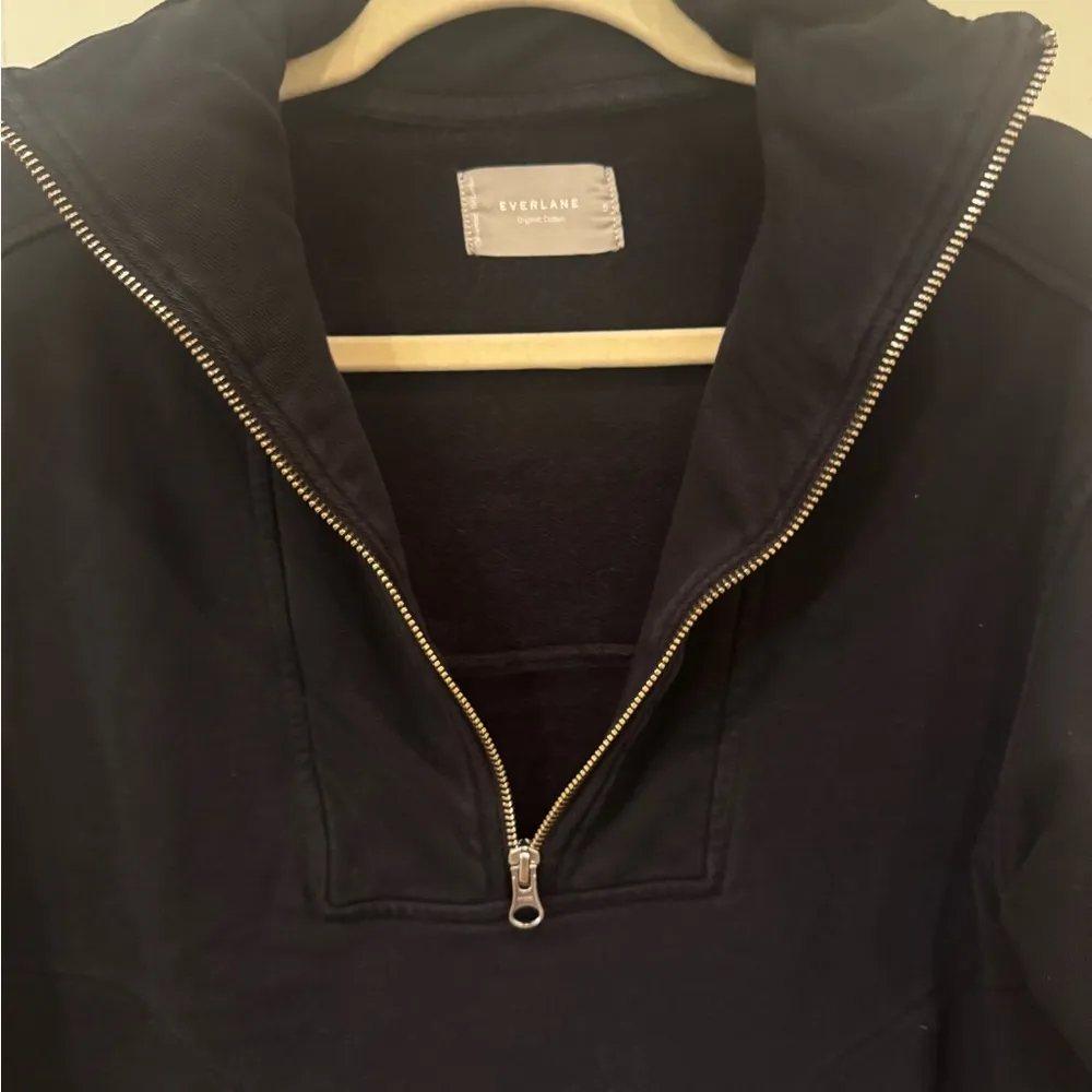 Everlane  Black Half-Zip Pullover organic cotton - Image 7