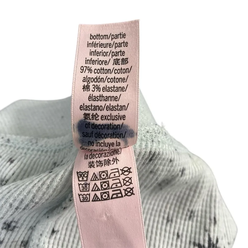 Victoria’s Secret Thermal PJ Long John Pajama Set Lt Blue Starry Sky Small NWOT - Image 10