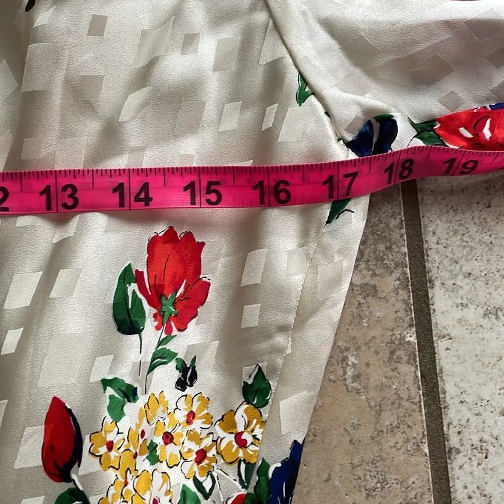 Tory Burch Floral Printed Silk Wrap Dress - Image 15