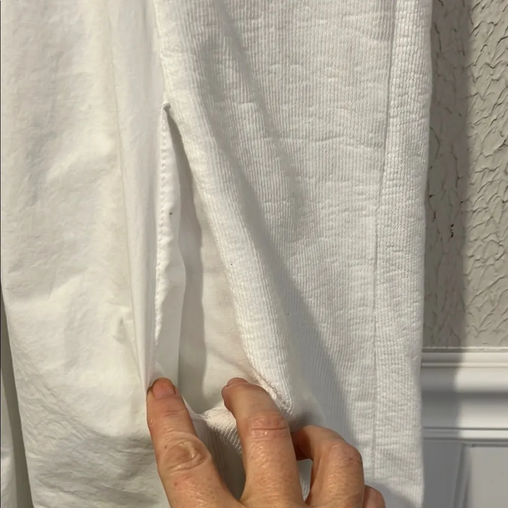 English Factory White Mixed Media Ruffle short sleeve dress size small - Image 6