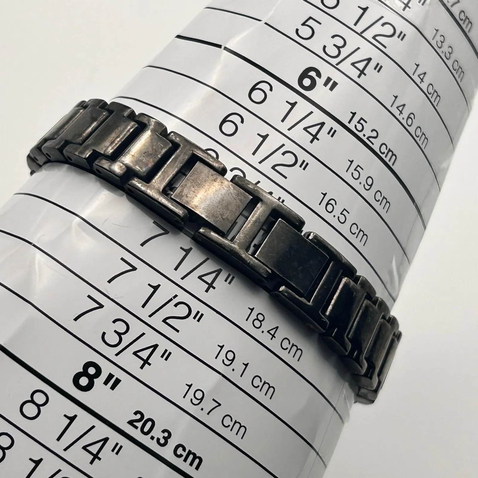 Women’s Metallic Black Crystal Dial Stainless Steel Fashion Watch Working - Image 4