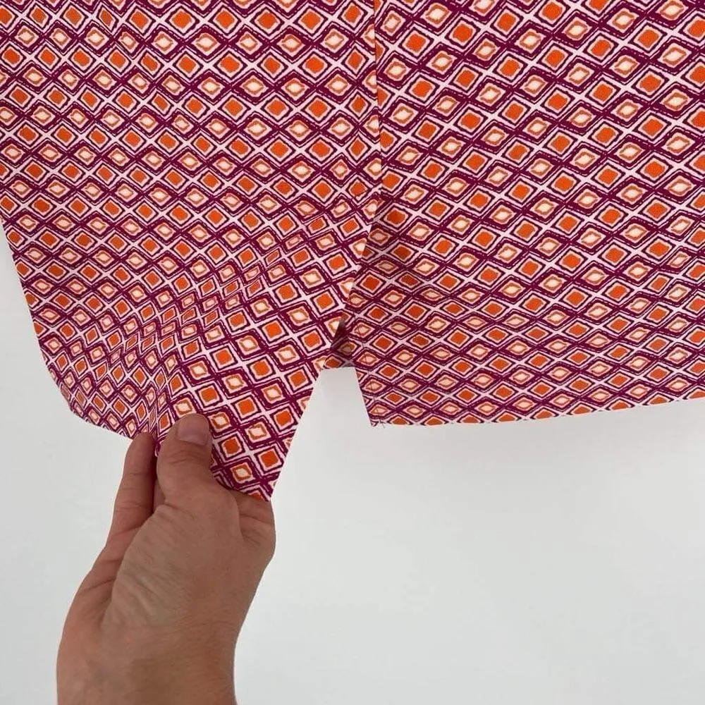 NWT Alex & Olivia Stretch Geometric Pink Pencil Skirt Size Medium Colorful Sprin - Image 8