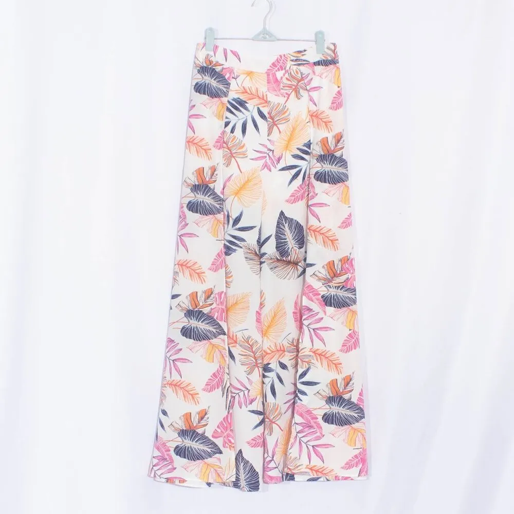 LULUS Side Slit Floral Wide Leg Pants Size M Size M - Image 5