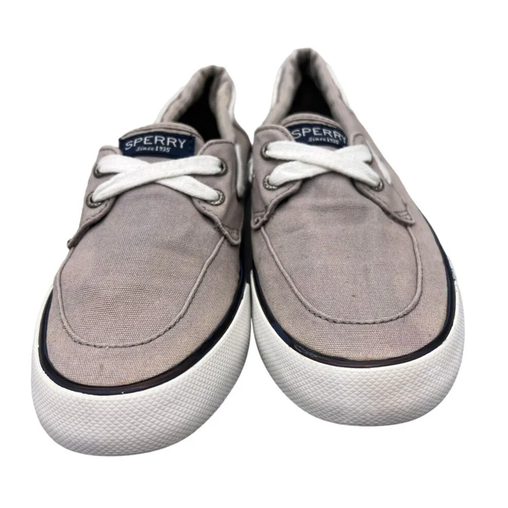 Sperry Top Sider Pier Boat Gray Comfort Canvas Casual Shoes Size US 6 STS83191 - Image 3