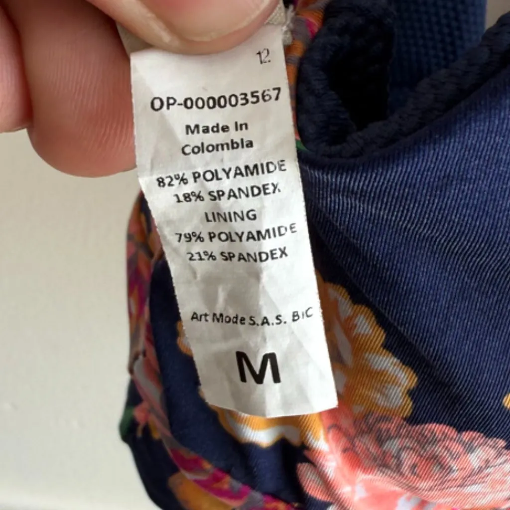 NWOT MAAJI Indigo Blue Paradisus Longline Triangle Bikini Top - Image 8