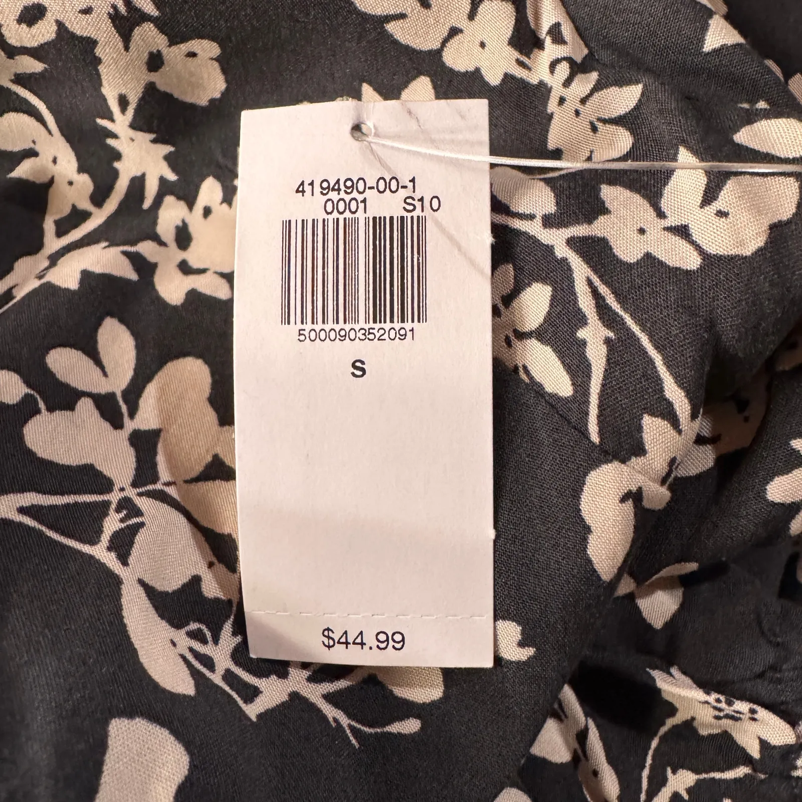 Old Navy Small A-Line Dress Floral V-Neck Long Balloon Sleeve Lightweight Pocket - Image 9