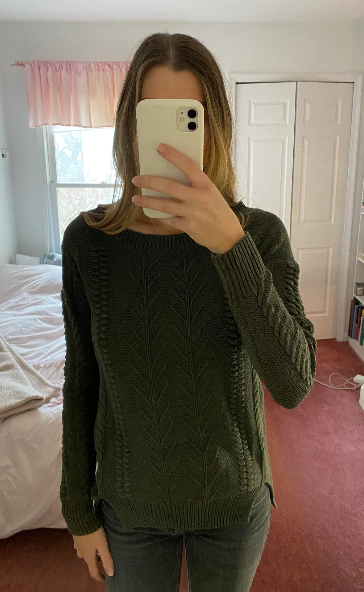 Army Green Knit Sweater - Image 3