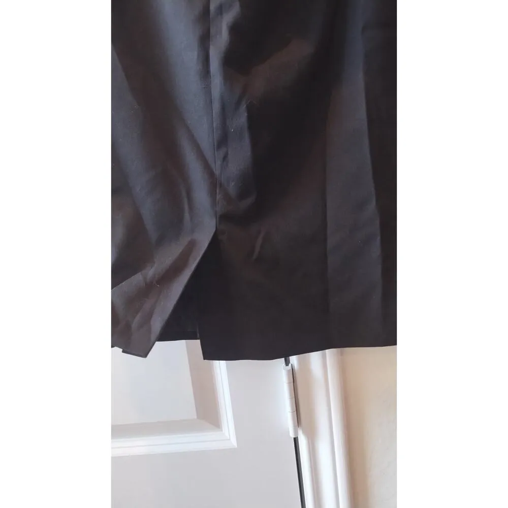 Ak Anne Klein 3 Pieces Pant/skirt/jackets stretch Formal modern Black Suit SZ 10 - Image 13