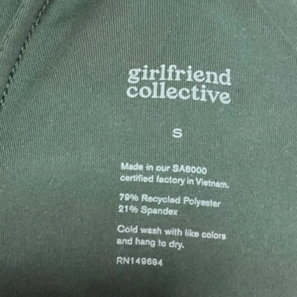 Girlfriend Collective Green Sleeveless Scoop Tank Unitard Cycling Biker Romper S - Image 4