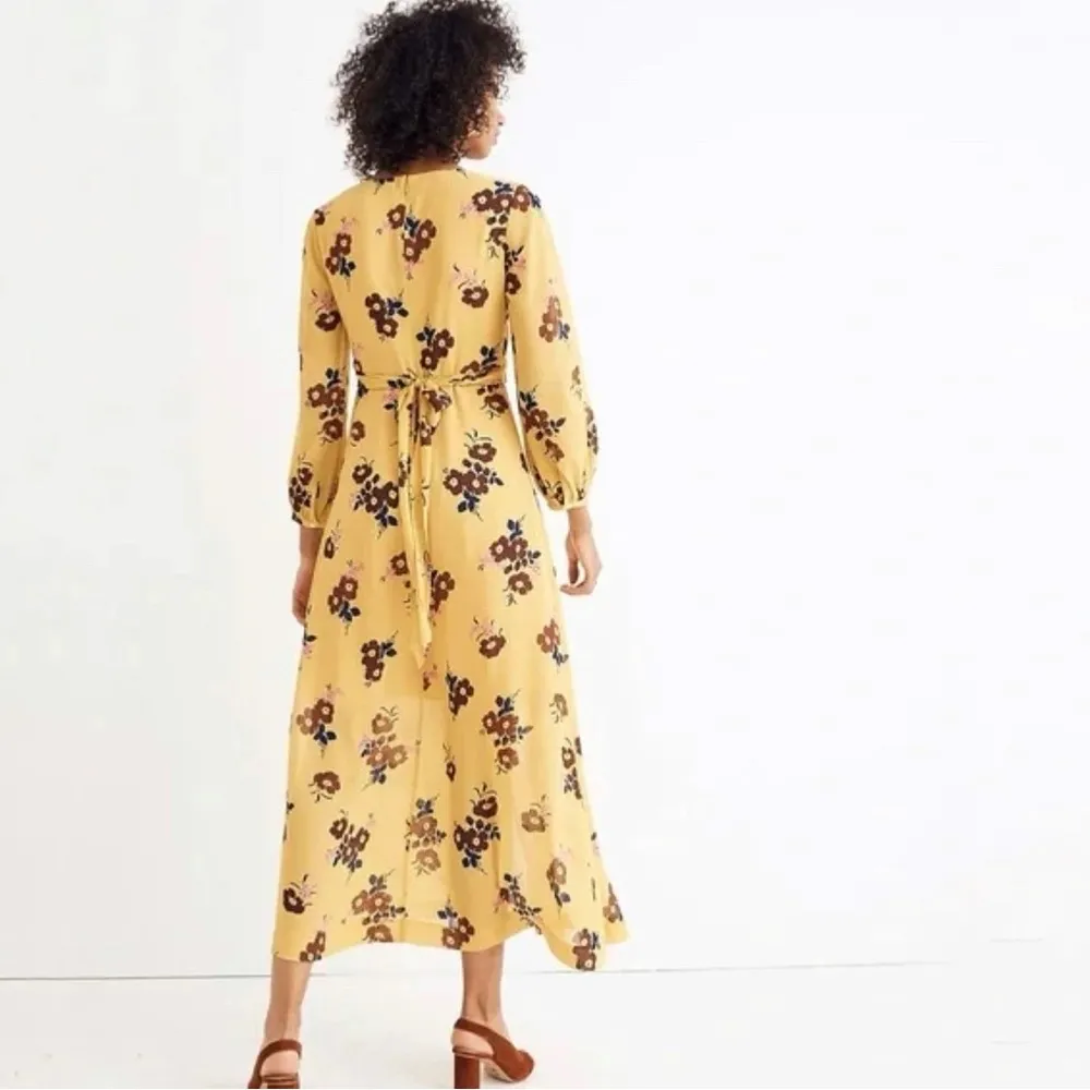 Madewell Wrap-Around Maxi Dress in Retro Bouquet Size 0 (generous fit) - Image 3