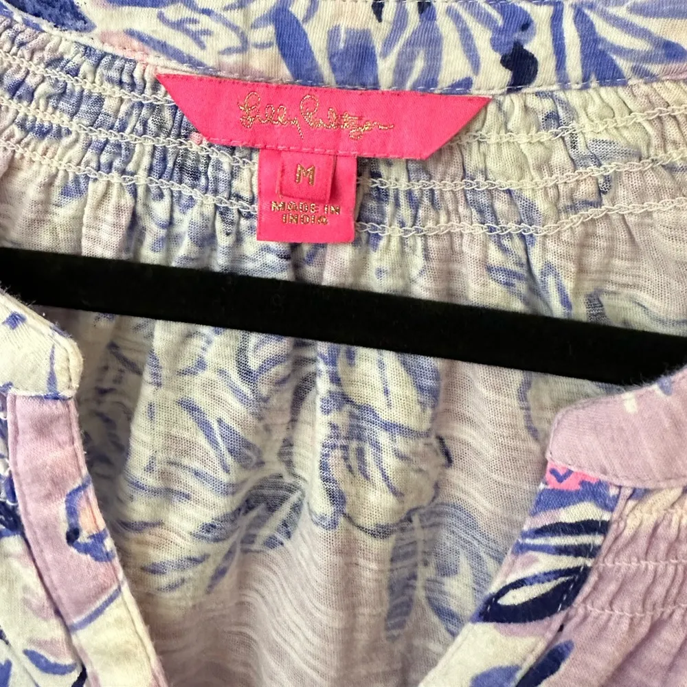 Lilly Pulitzer Sleeveless Henley Tank - Image 2