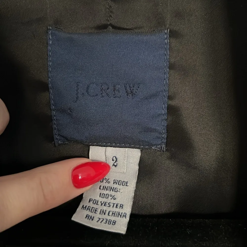 J.Crew Black Blazer Suit Jacket Size 2 - Image 3