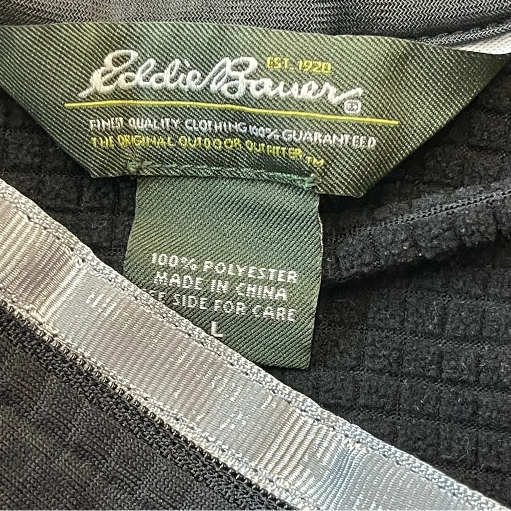 Eddie Bauer Charcoal Textured Half-Zip Pullover - Image 9