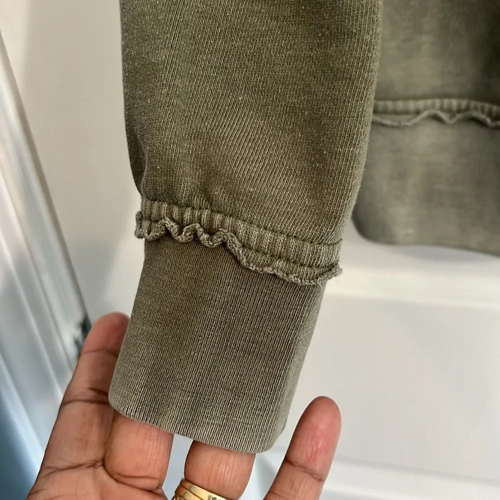 Buffalo David Bitton Women's Crewneck French Terry Sweatshirt, Olive Wood - Image 5