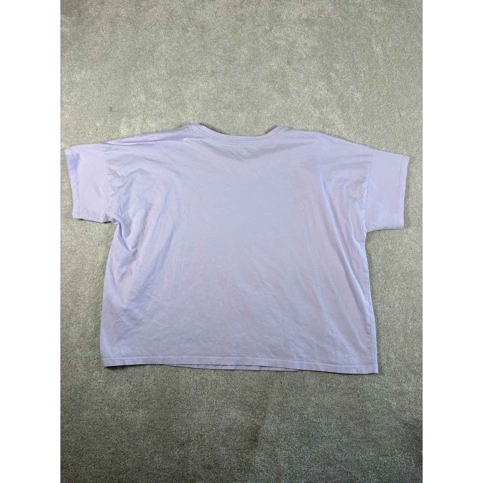 eileen fisher light purple boxy tee shirt organic cotton large - Image 6
