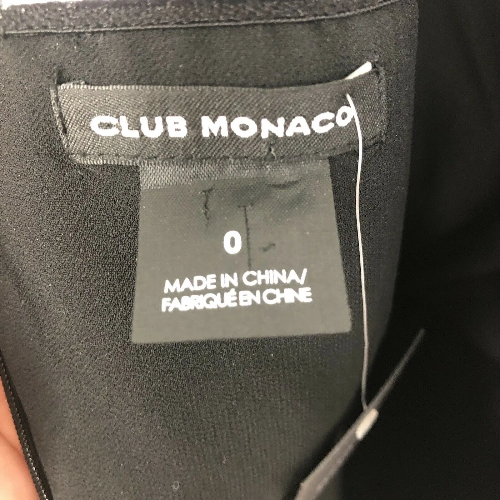 NEW Club Monaco Jorrdynne Black Floral Wool Silk Blend Cocktail Party Dress Sz 0 - Image 9