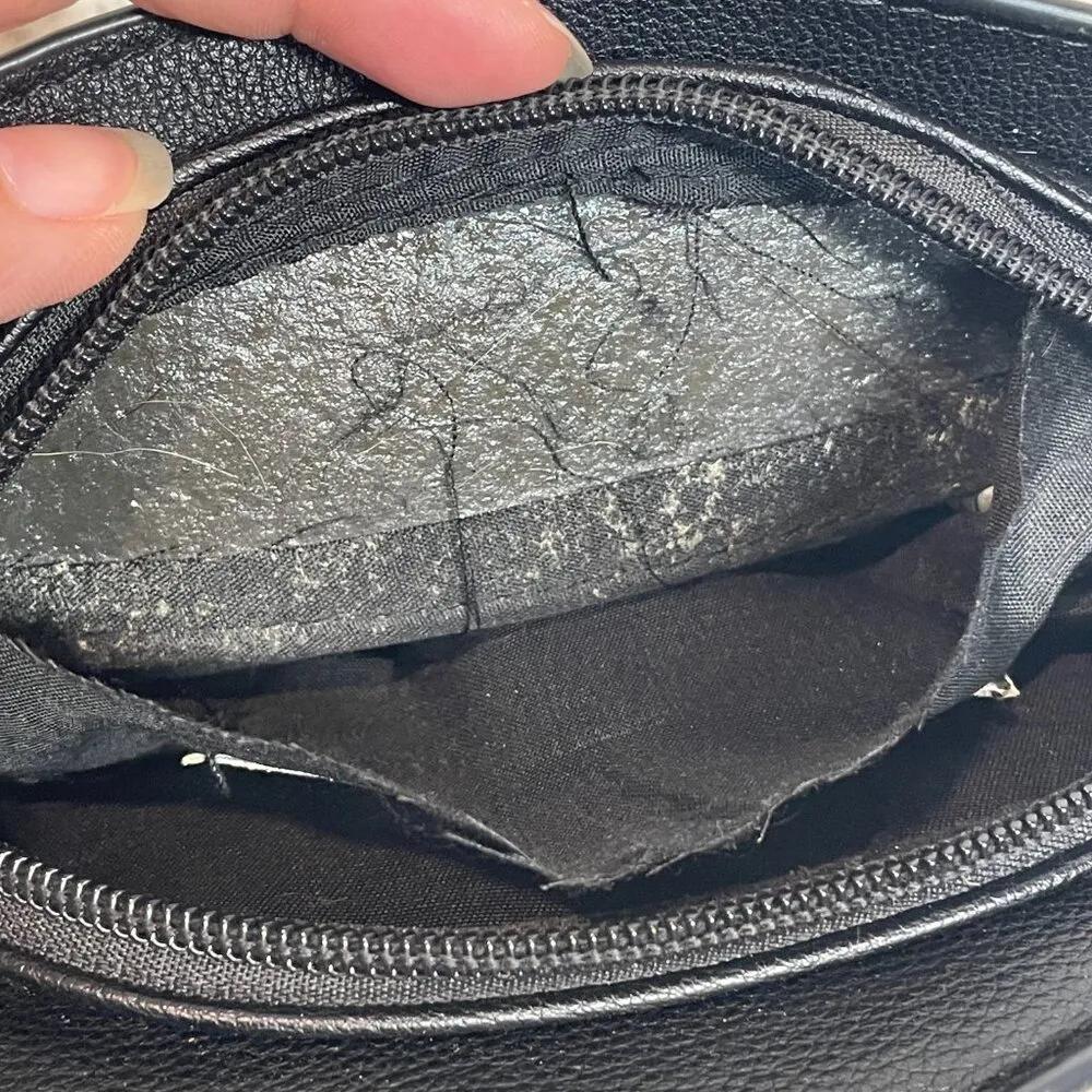 Sleepyville Critters UFO Alien Spaceship Crossbody Bag Purse Black Novelty - Image 5