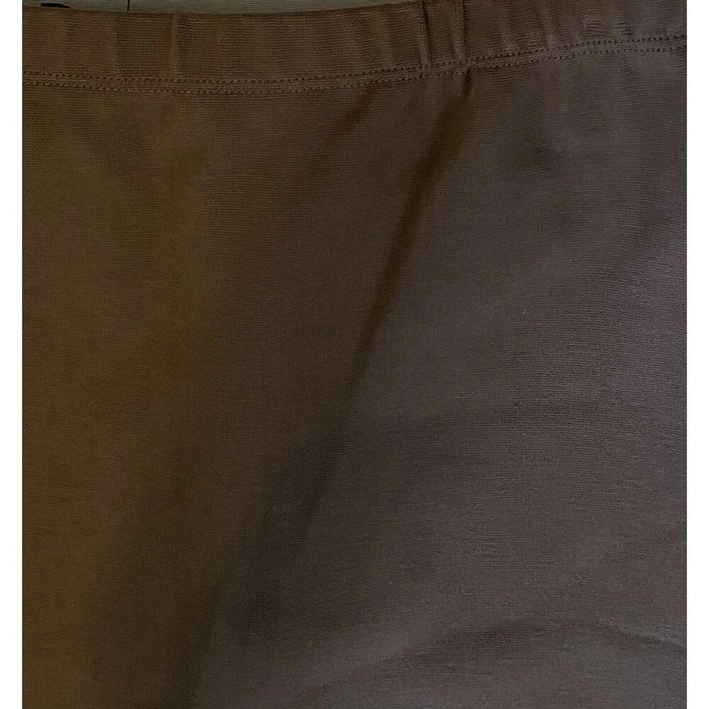 $298 NWT Lafayette 148 NY Size P 0/2 Wiggle Skirt Midi Pencil Knit Stretch Gray - Image 4