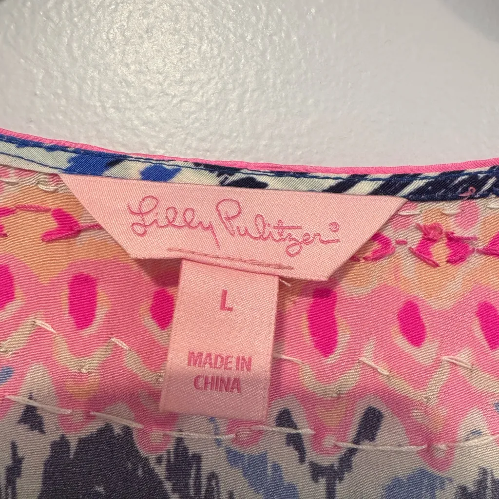 Blue diamond and pink jeweled‎ Lilly Pulitzer long sleeve - Image 4
