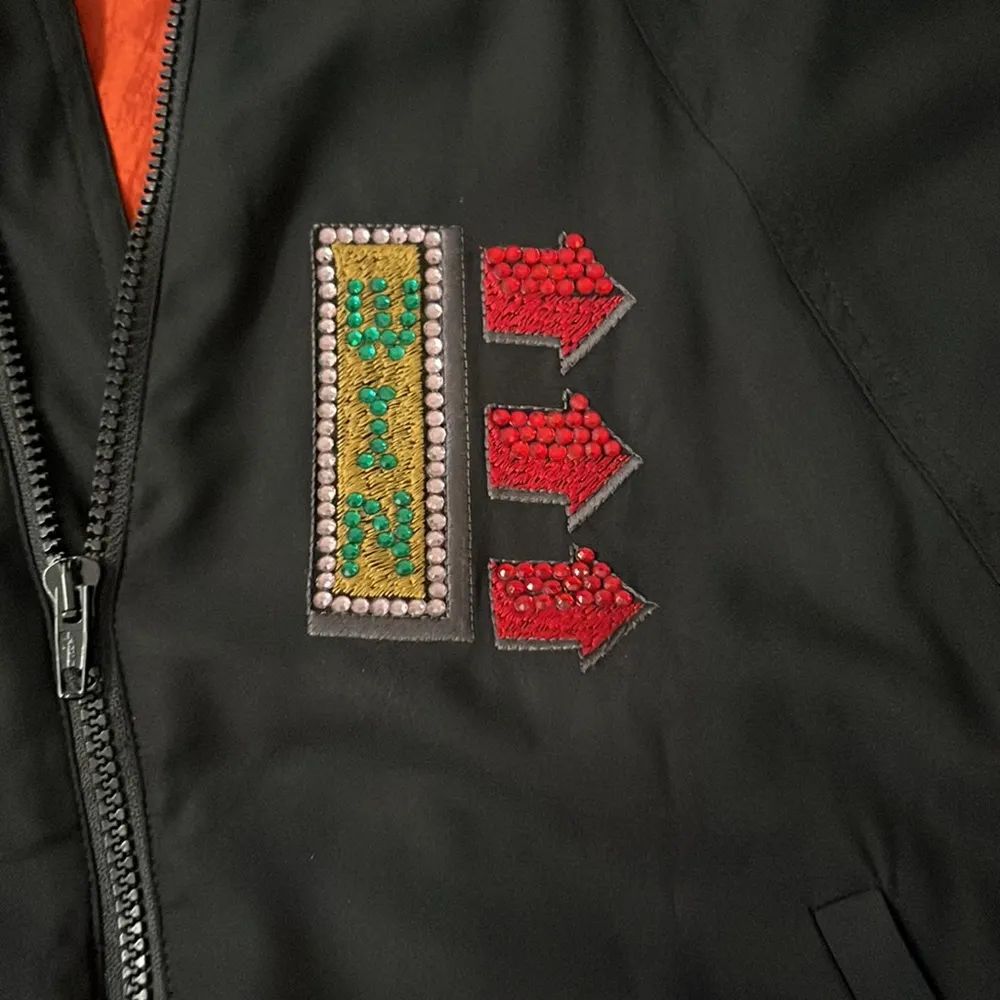 Vintage Iceberg bomber jacket with detail Black Size 40 - Image 2