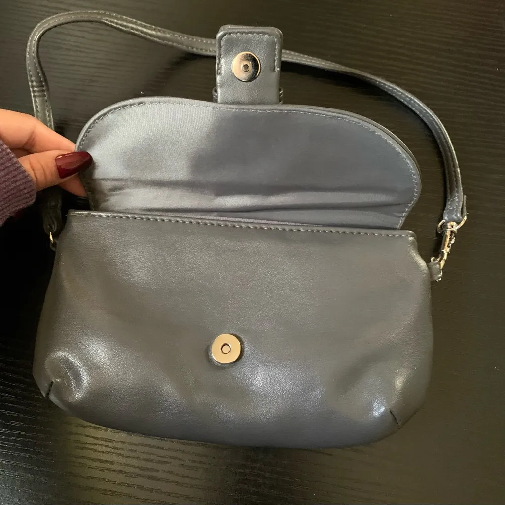 Gray Mini Shoulder Bag - Image 6