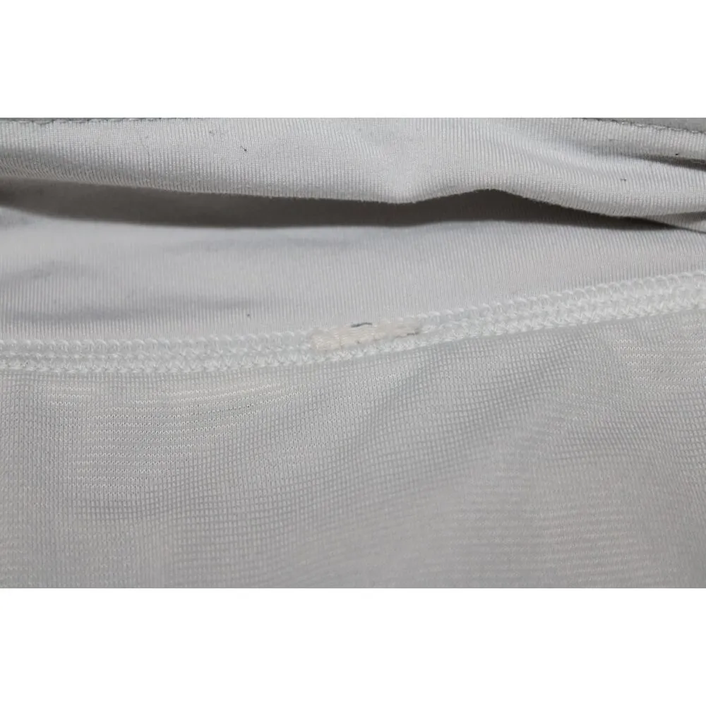 Womens Lululemon Athletica Speed Short Gray Green Striped Running Shorts Size 6 - Image 4