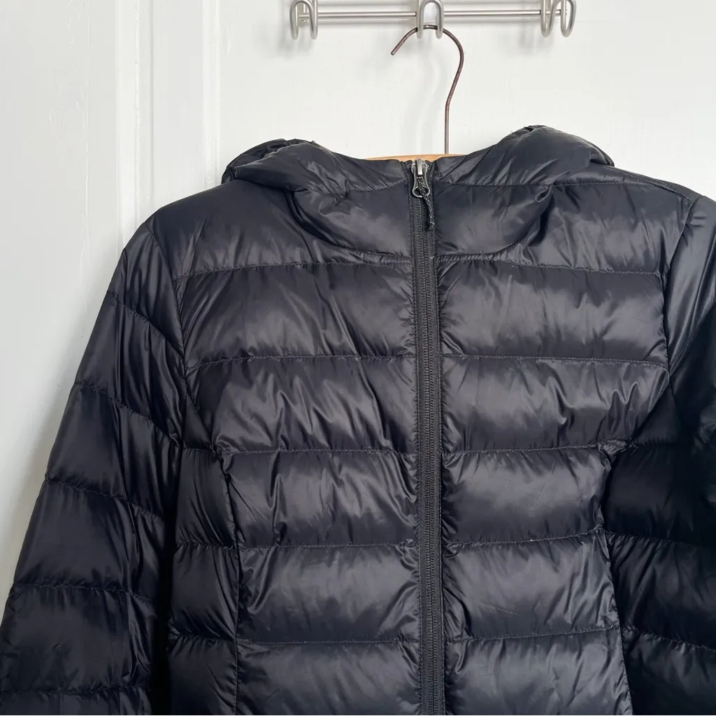 Eddie Bauer • CirrusLite Down Hooded Jacket black puffer quilted winter snow 650 - Image 3