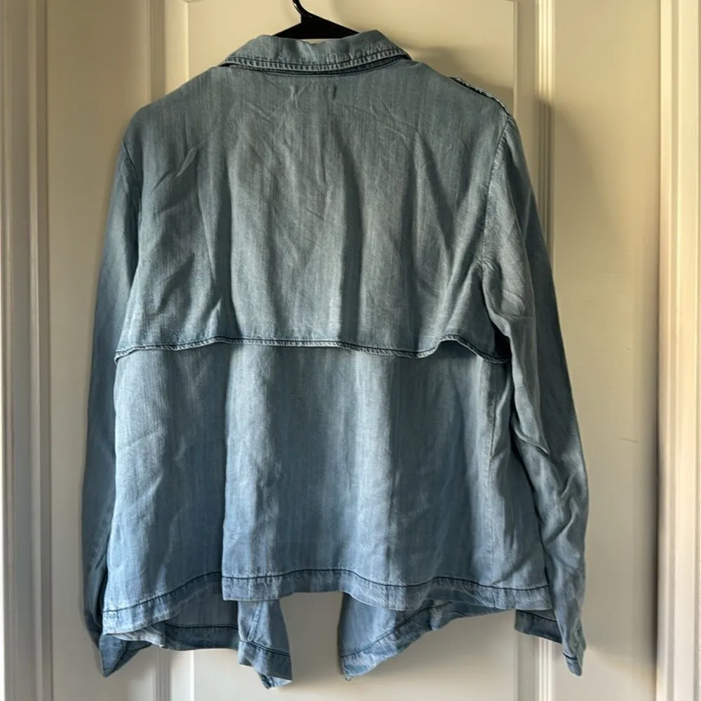 NWT Jean jacket cardigan large by fate - Image 5