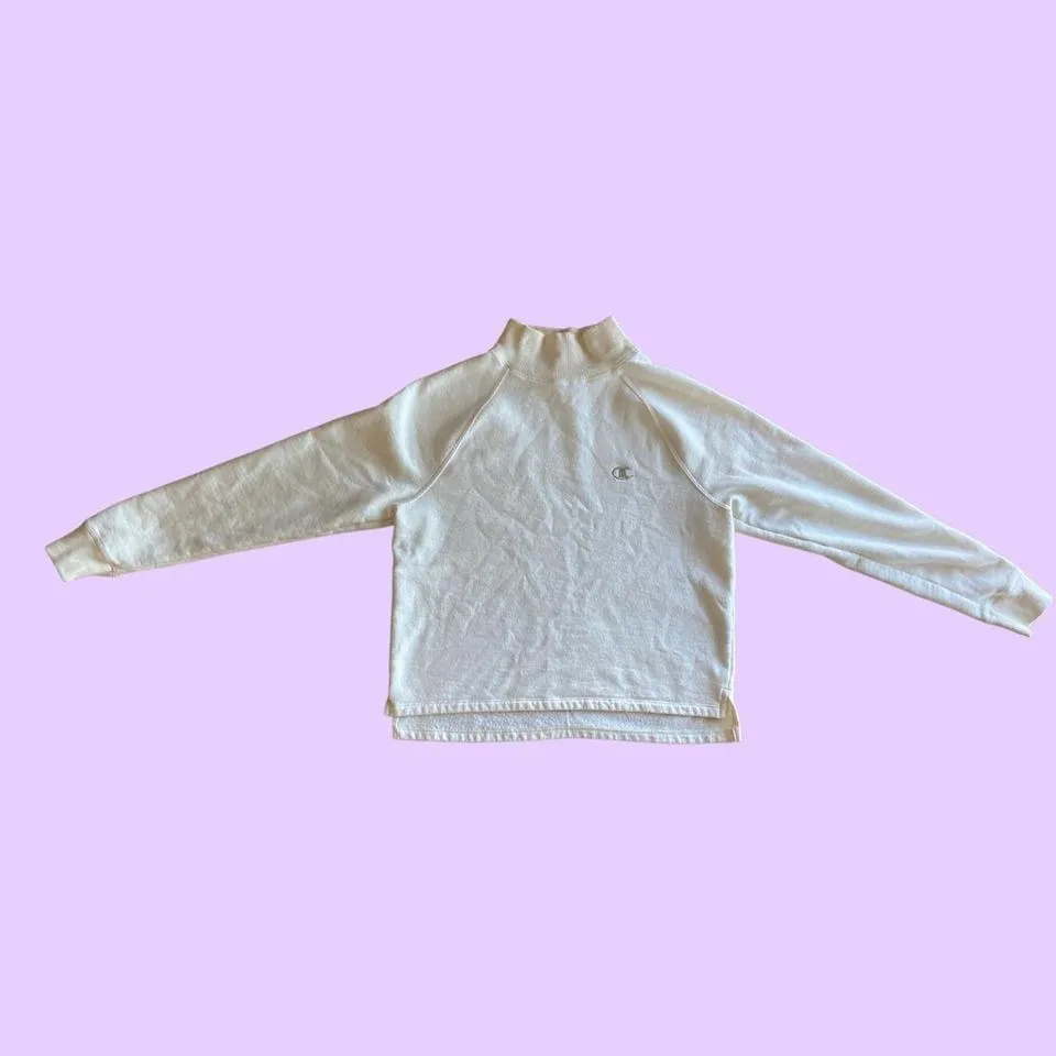 Champion Cream Turtleneck with Embroidered Logo 🔥 - Image 3