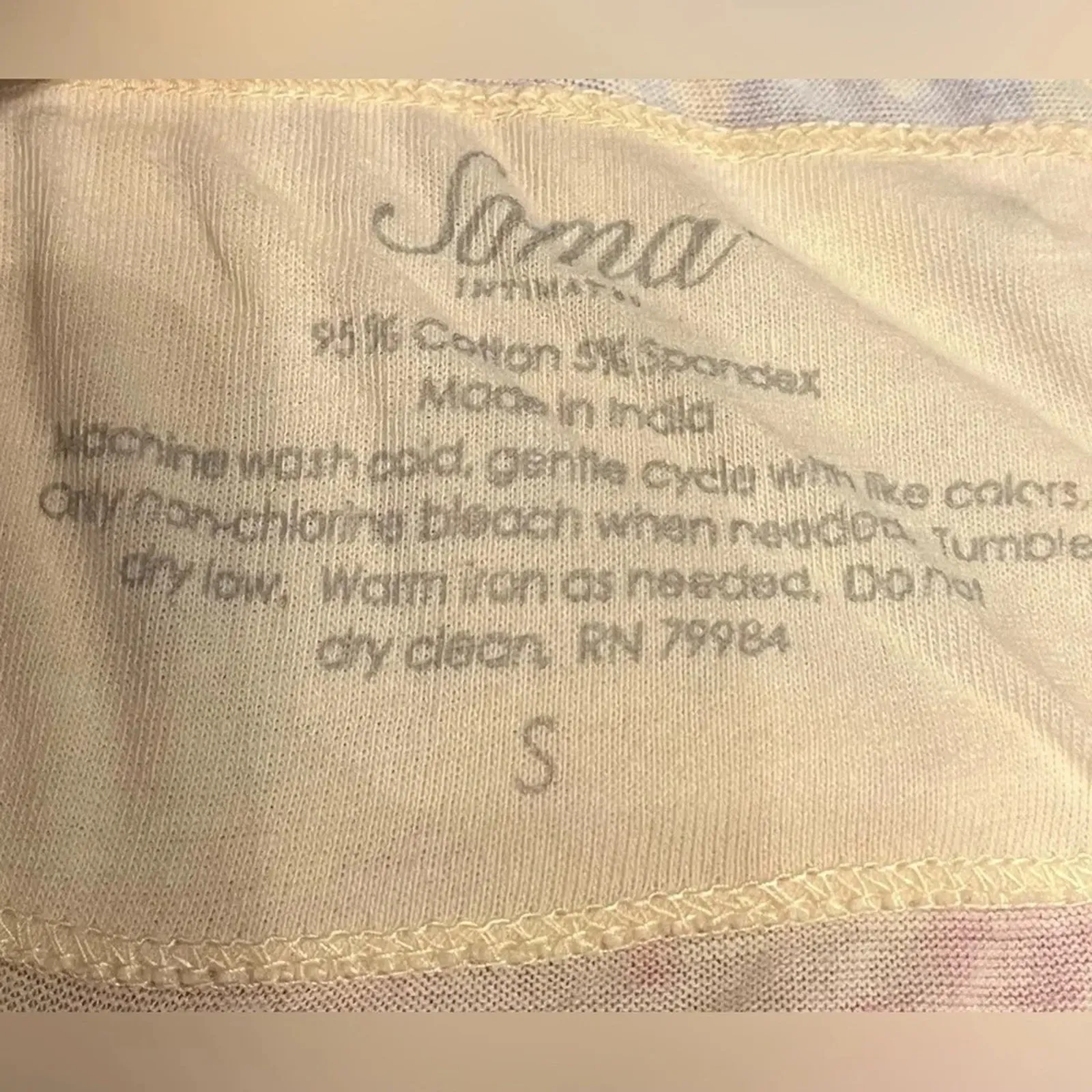 Soma night gown, size Small. Floral print cotton pajamas. - Image 2