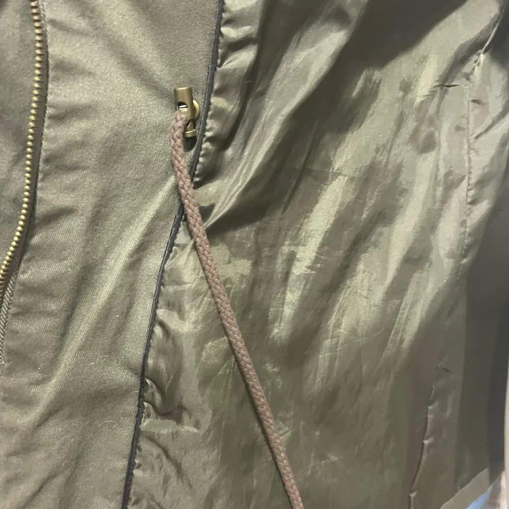 Olive Utility Lightweight Jacket Size Large - Image 4