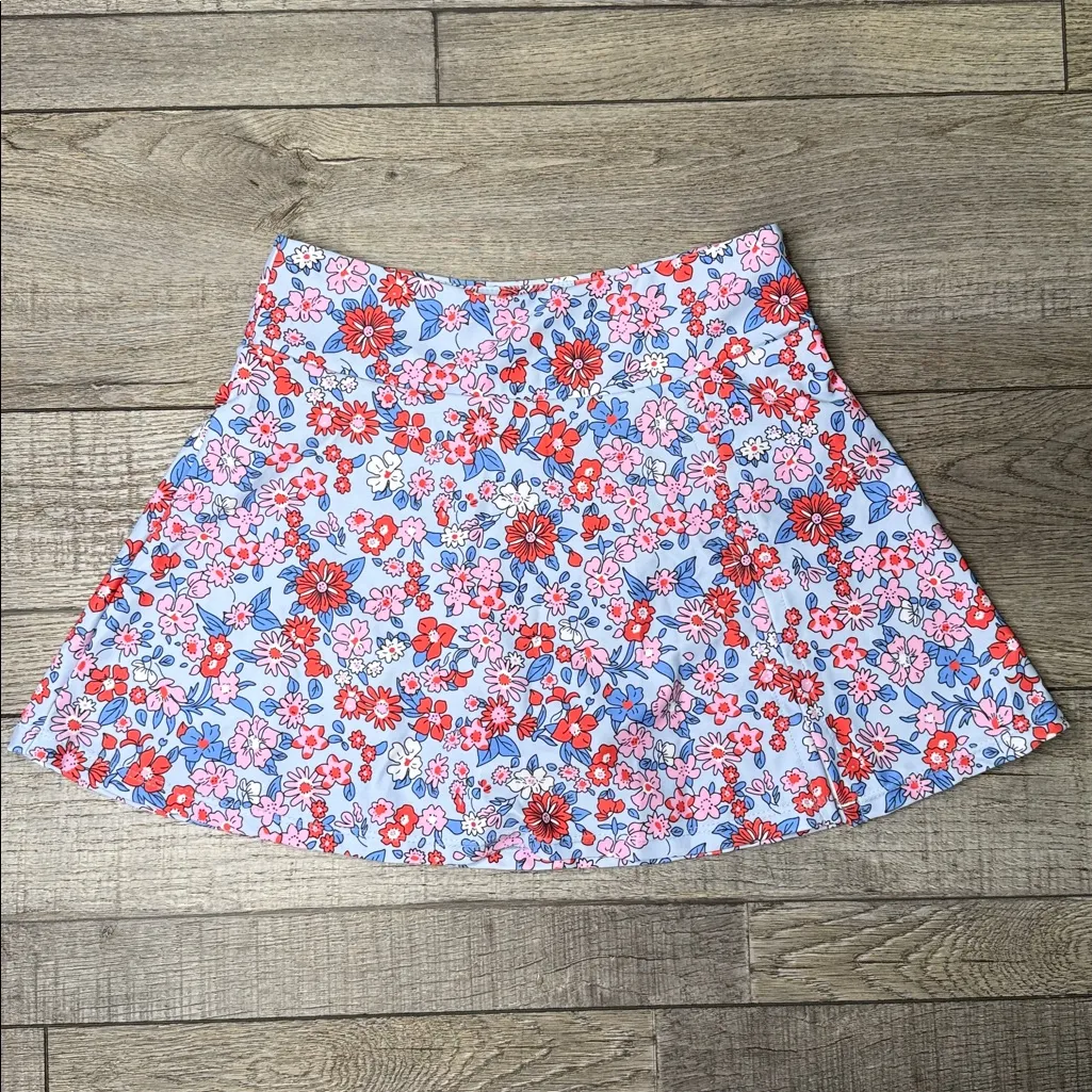 Slim Cover Square Tankini Set Floral Blue and Pink - Image 3