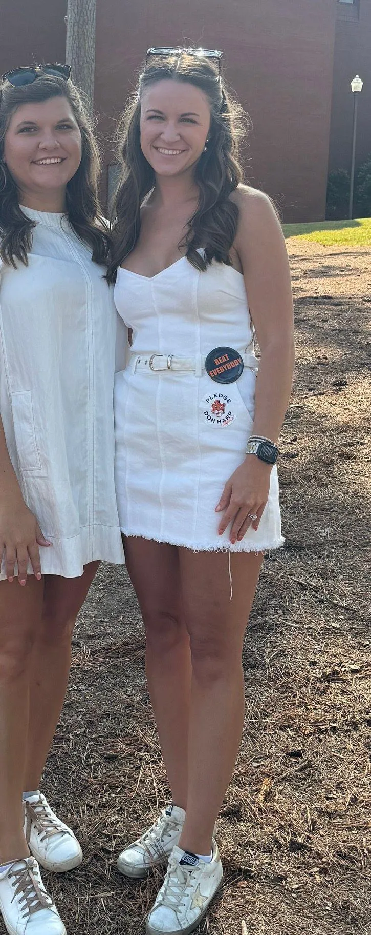 White Denim Dress - Image 2