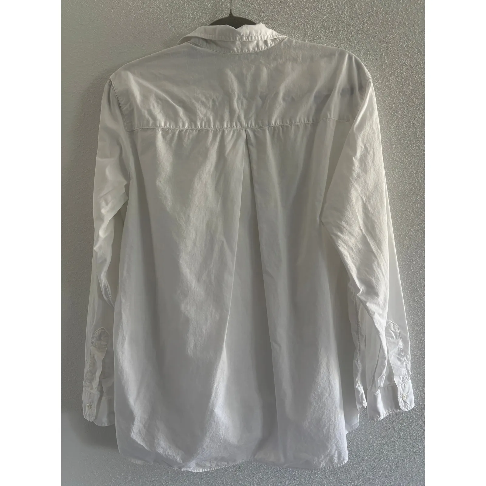 Grayson The Hero Tissure Cotton Button Down Shirt Womens 4 L White Long Sleeve Size L - Image 2