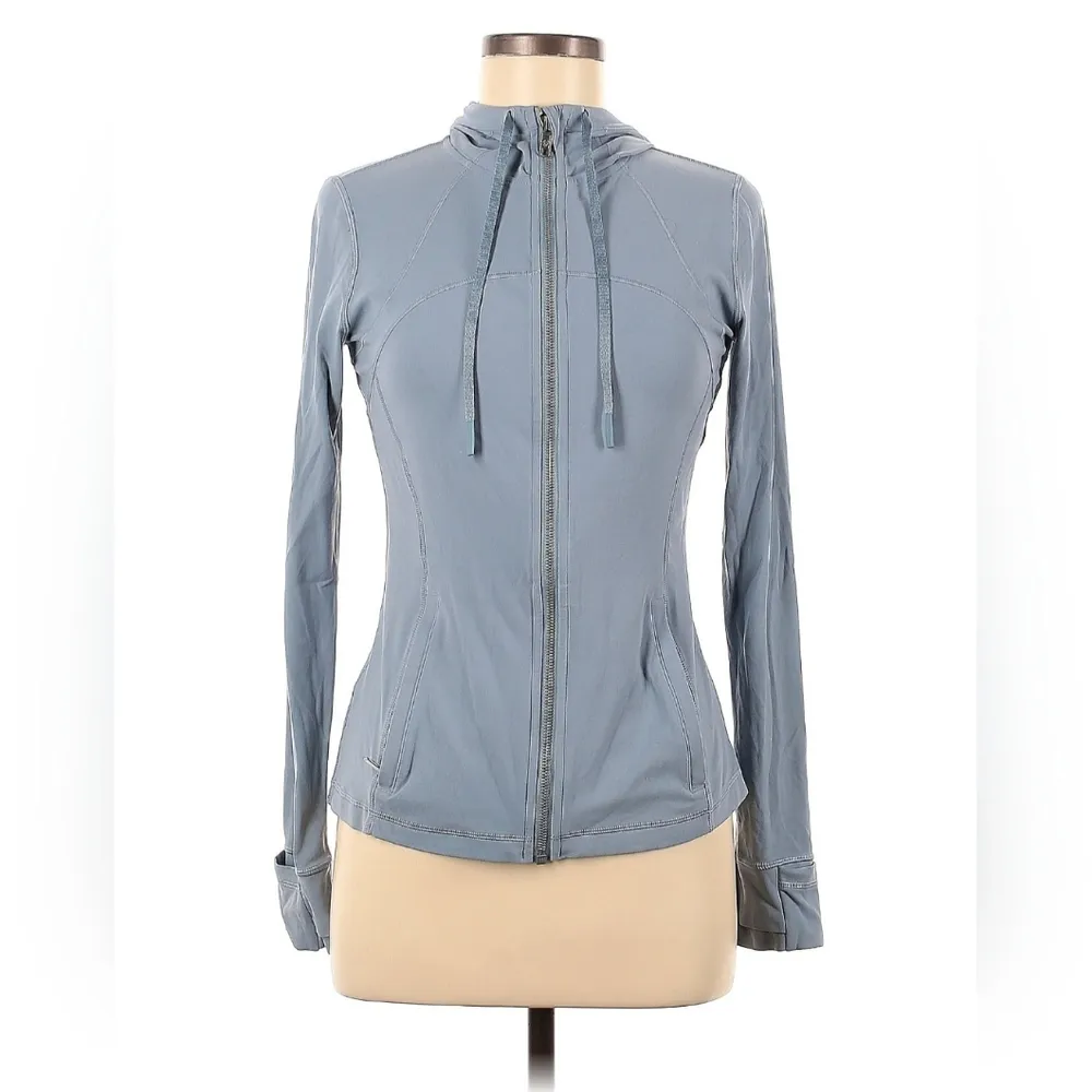 Lululemon  Hooded Define Jacket Nulu Chambray W4BCIS Size 8 RARE - Image 8