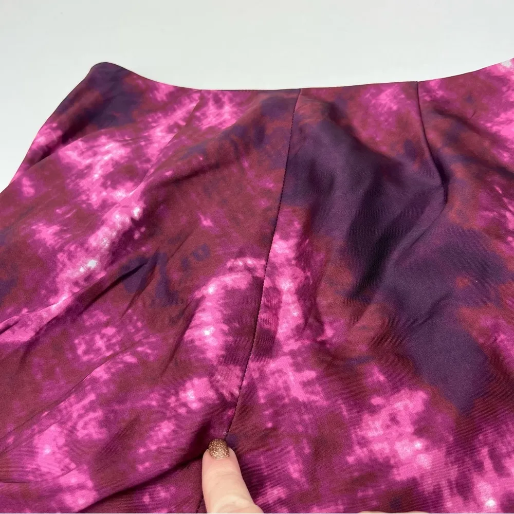 Cinq A Sept Ryder Tie Dye Side Tie Mini Skirt Womens SZ 0 Pink Purple *TINY FLAW - Image 6