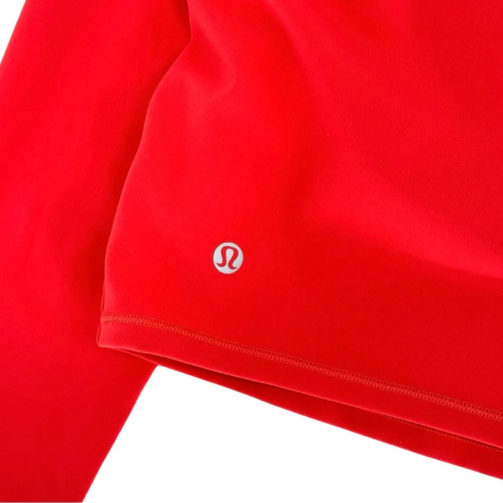Lululemon Wunder Train‎ Cropped Long Sleeve Shirt Large Pink Punch Athleisure - Image 5
